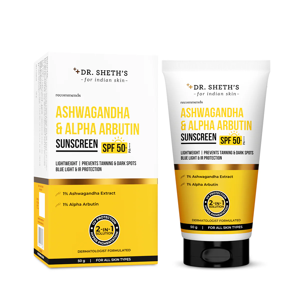 Ashwagandha & Alpha Arbutin Sunscreen - 50g - Image 5