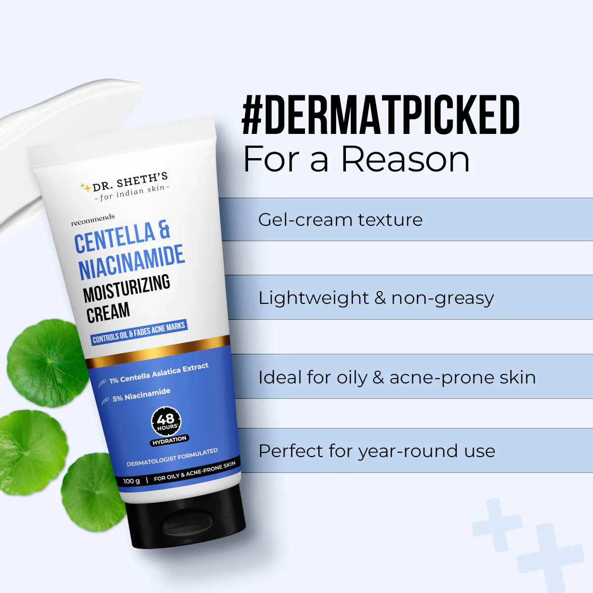 Centella & Niacinamide Moisturizing Cream - 100g - Image 4
