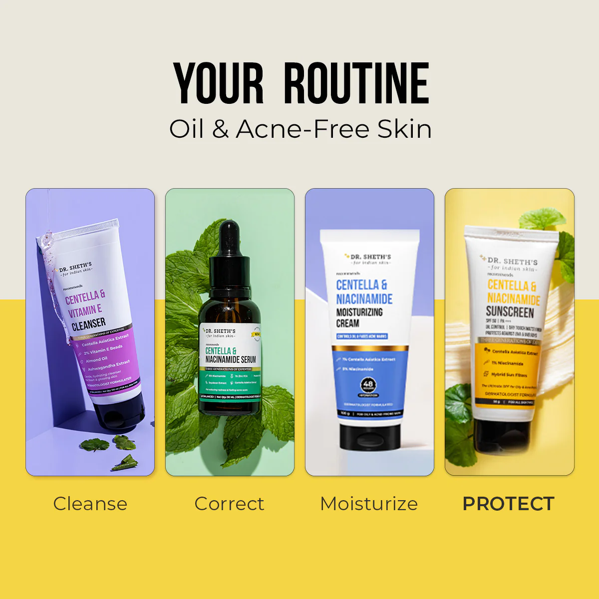 Centella & Niacinamide Oil & Acne Control Sunscreen - 50g - Image 7