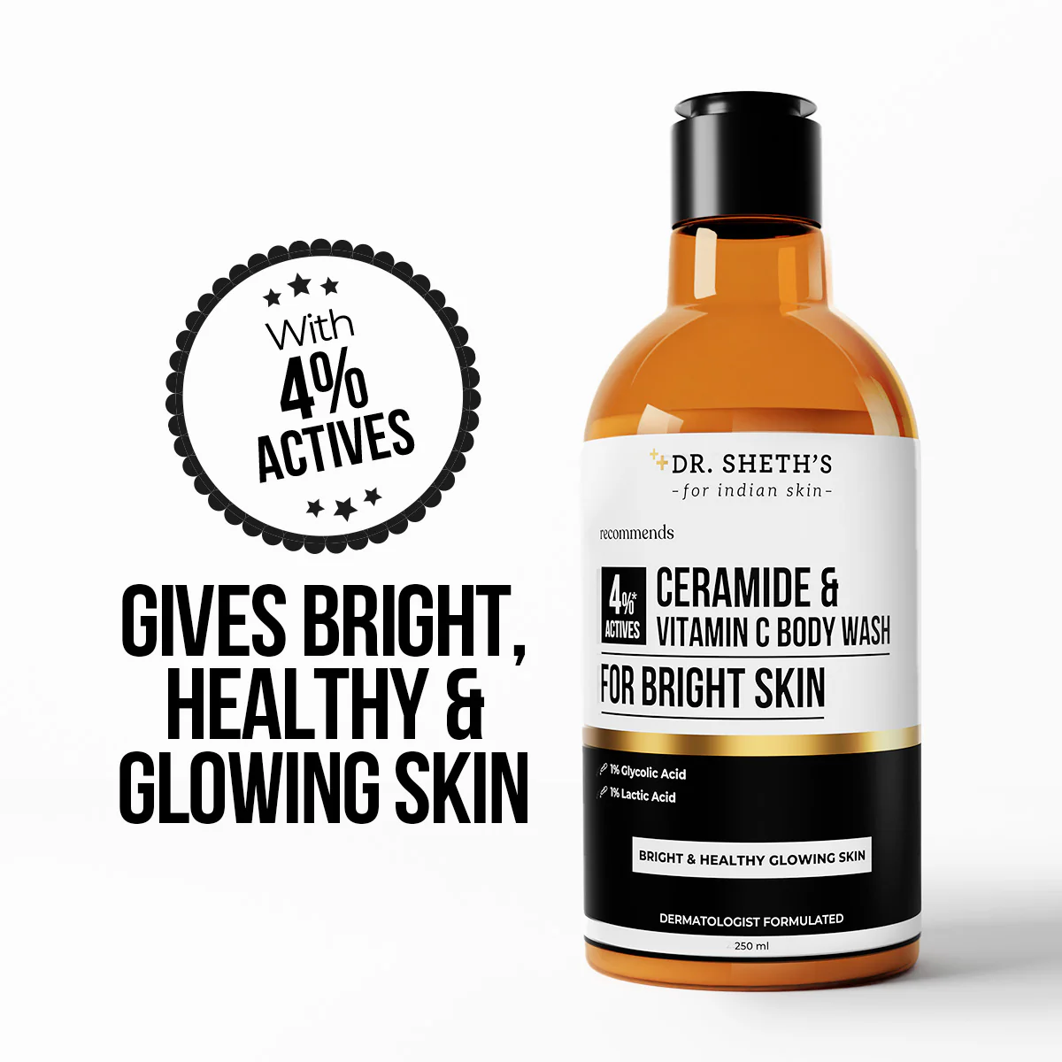 Ceramide & Vitamin C Body Wash - 250ml - Image 3