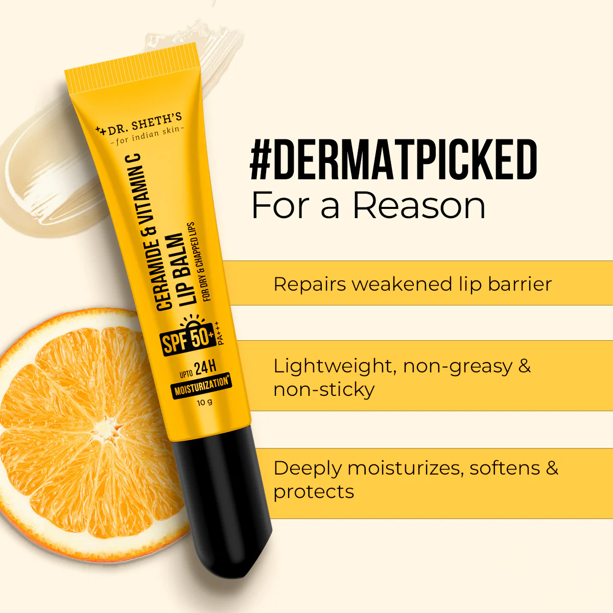 Ceramide & Vitamin C Lip Balm - 10g - Image 3
