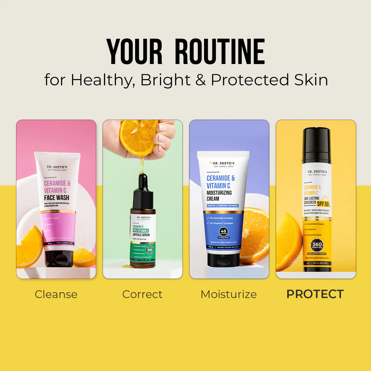 Ceramide & Vitamin C Long Lasting Sunscreen - 50gm - Image 7