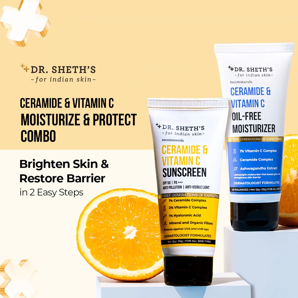 Ceramide & Vitamin C Moisturize & Protect Combo - Image 3
