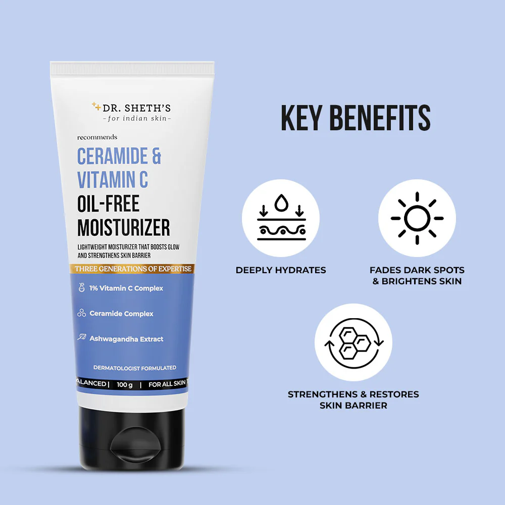 Ceramide & Vitamin C Oil-Free Moisturizer - 100g - Image 6