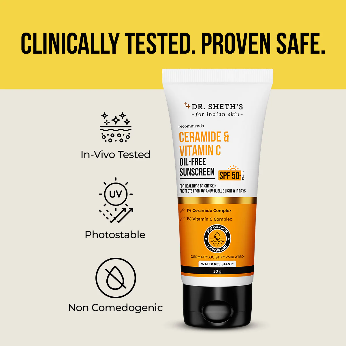 Ceramide & Vitamin C Oil Free Sunscreen - 30g (Pack of 2) - Image 8
