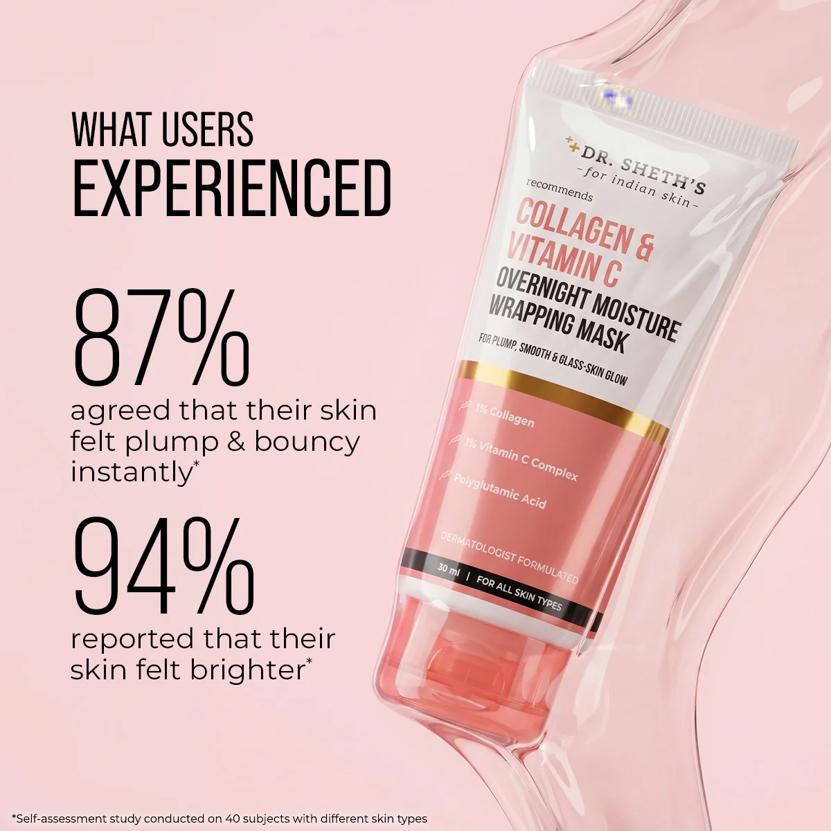 Collagen & Vitamin C Overnight Moisture Wrapping Mask - 50ml - Image 6