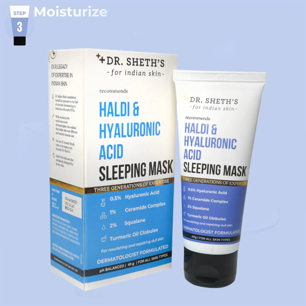 Haldi & Hyaluronic Acid Sleeping Mask - 40g - Image 2
