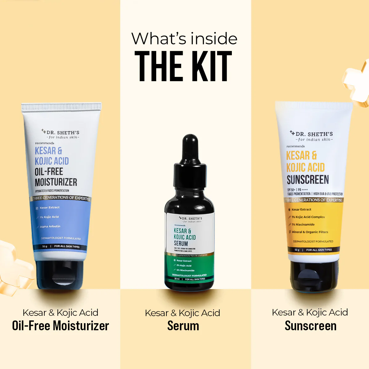 Kesar & Kojic Acid Anti-Pigmentation Trio - Image 3