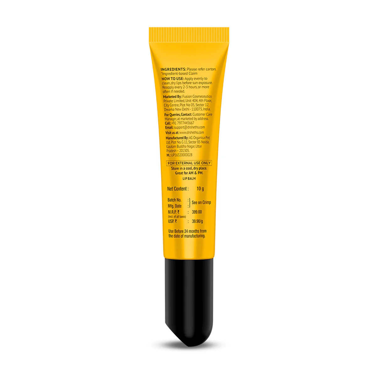 Kesar & Kojic Acid Lip Balm - 10g - Image 14