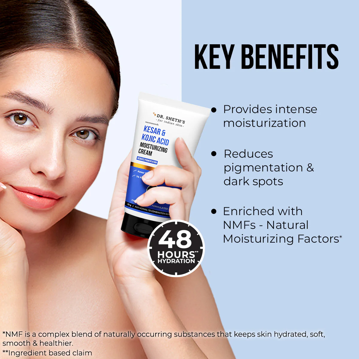 Kesar & Kojic Acid Moisturizing Cream - 50g - Image 3