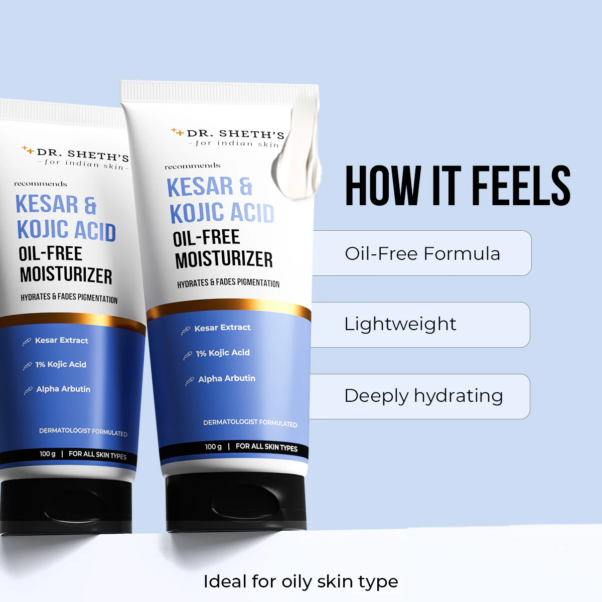 Kesar & Kojic Acid Oil Free Moisturizer - 100g - Image 3