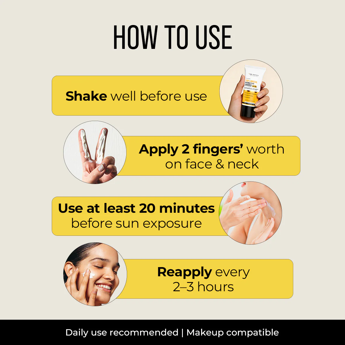 100% Mineral Invisible Fluid Sunscreen - 50g - Image 4