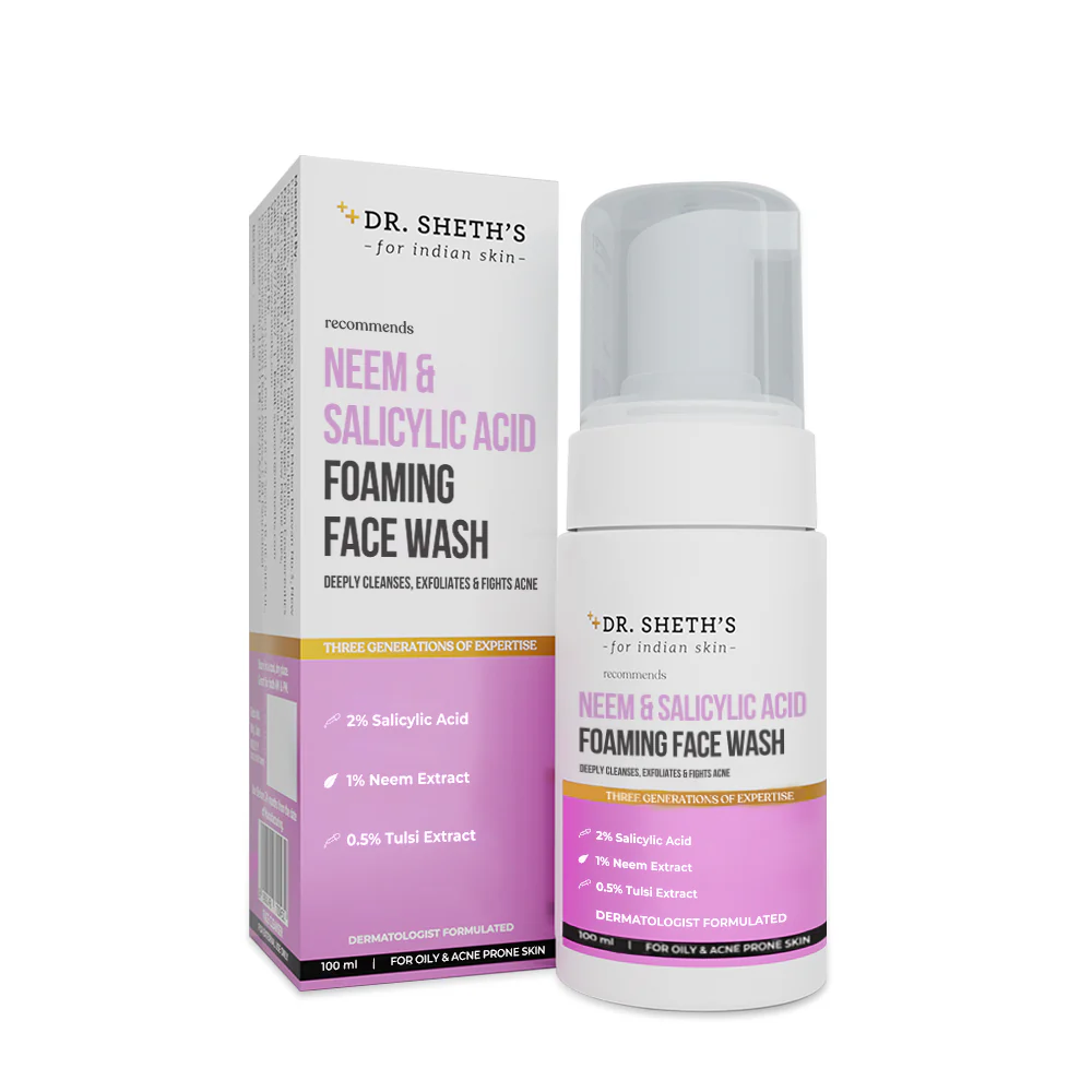 Neem & Salicylic Acid Foaming Face Wash - 100ml - Image 3