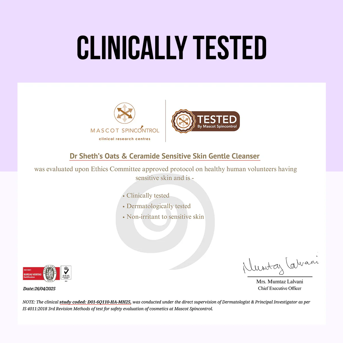 Oats & Ceramide Sensitive Skin Cleanser - 125ml - Image 5