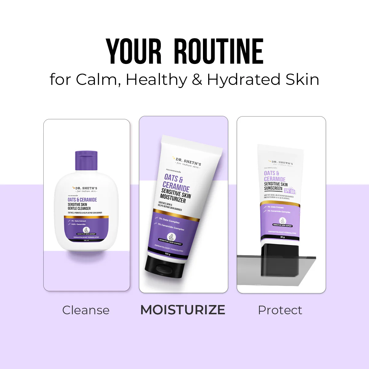 Oats & Ceramide Sensitive Skin Moisturizer - 100g - Image 9