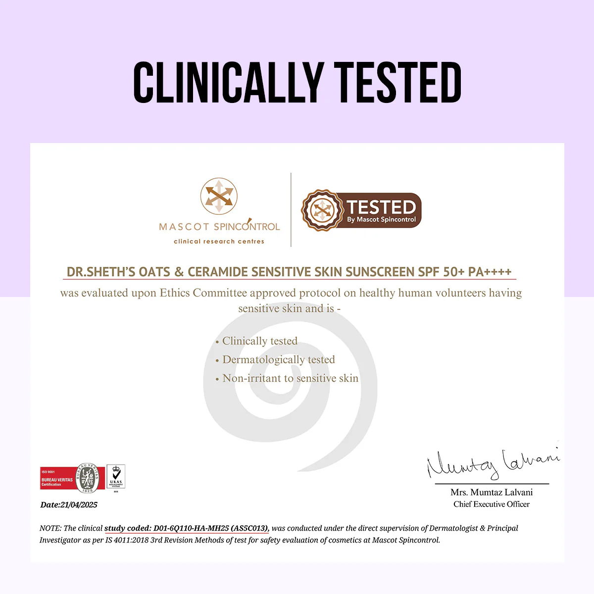 Oats & Ceramide Sunscreen for Sensitive Skin - 50 gm - Image 5